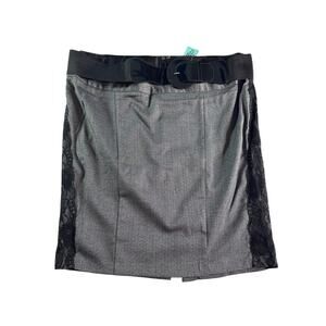 Gray Herringbone Plus Size Women's 20 Skirt Z.Cavaricci for Torrid Lace NWT